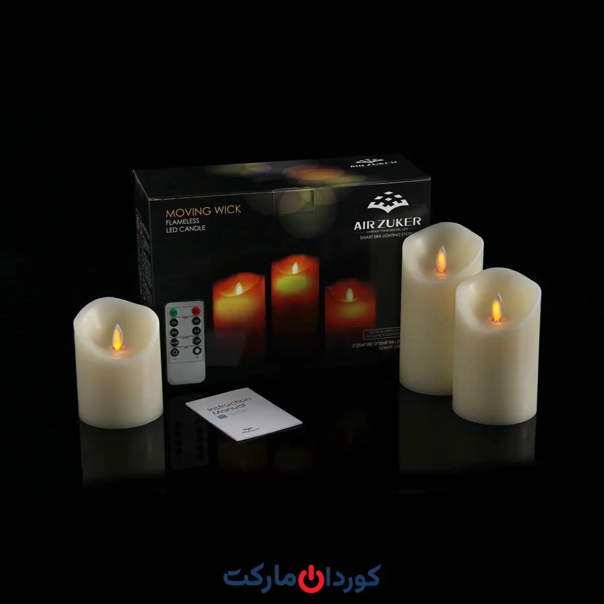 شمع 3عددی هوشمند LED با کنترل از راه دور AIR ZUKER ایر زوکر — تصویر ۶