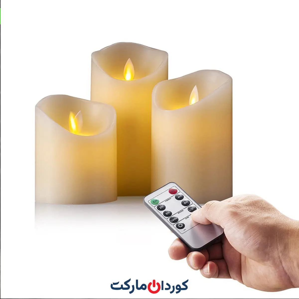 شمع 3عددی هوشمند LED با کنترل از راه دور AIR ZUKER ایر زوکر