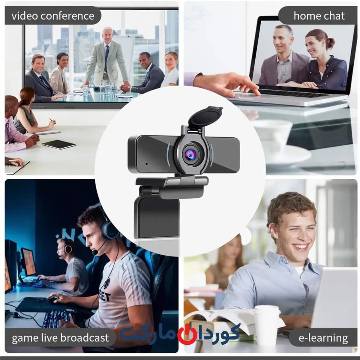 وب‌کم Dericam 1080P Webcam W4 — تصویر ۵