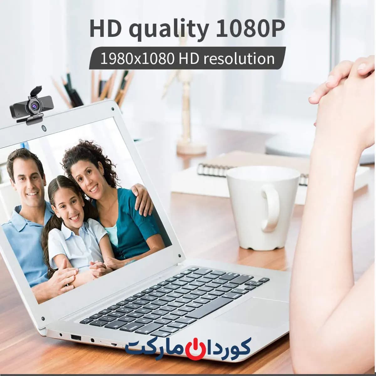 وب‌کم Dericam 1080P Webcam W4 — تصویر ۴