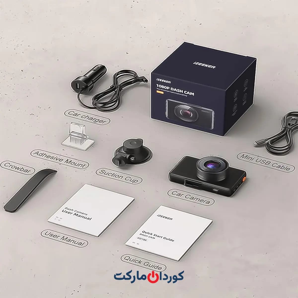دوربین ثبت وقایع خوردو آیزیکر izeeker مدل GD100 — تصویر ۸