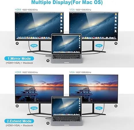 هاب USB-C ده پورت داک استیشن مدل DC007 کد (29966) — تصویر ۴