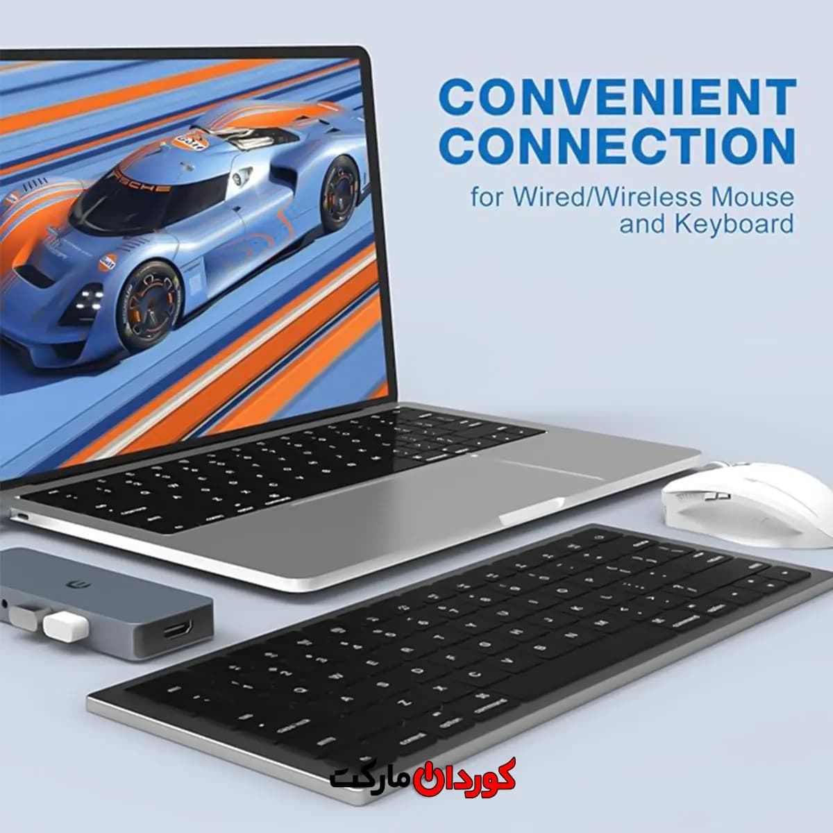هاب 10 پورت usb c مدل HB025 کد (30015) — تصویر ۴