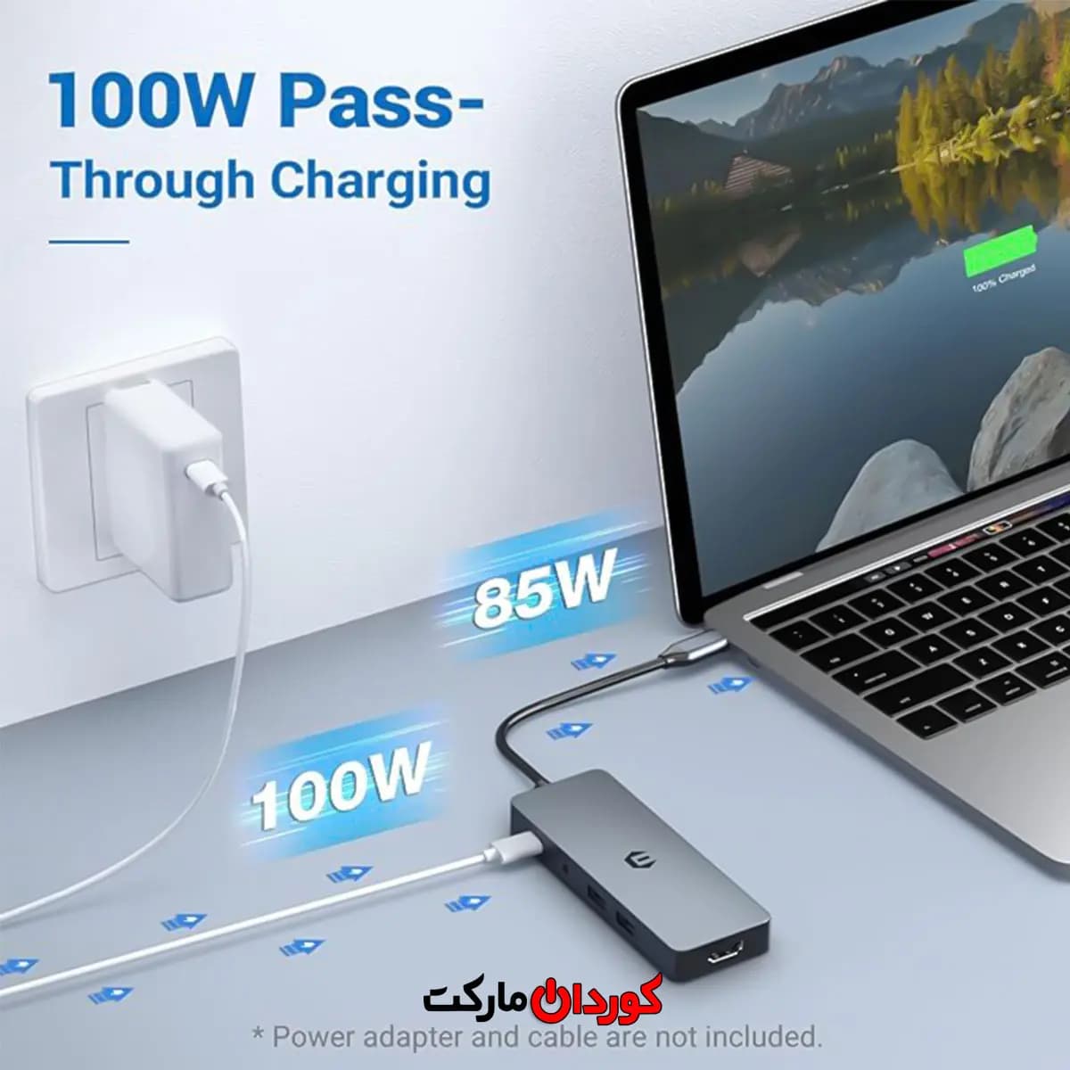 هاب 10 پورت usb c مدل HB025 کد (30015) — تصویر ۳