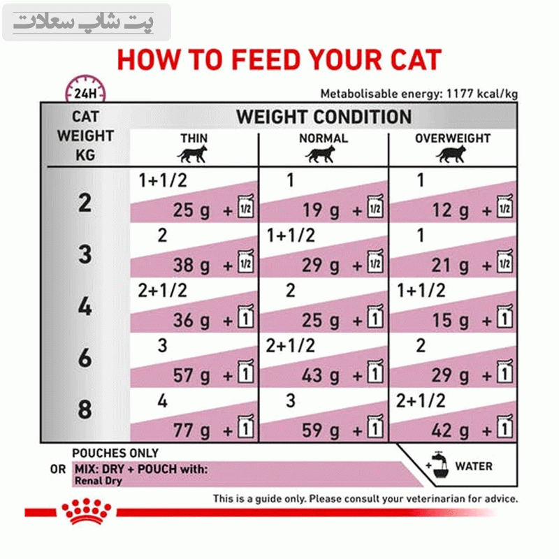 پوچ گربه رنال رویال کنین با طعم مرغ Royal Canin Renal Chicken وزن ۸۵ گرم — تصویر ۵