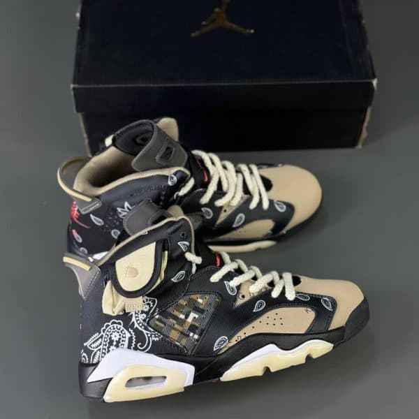 نایک ایرجردن 6 تراویس باندانا Nike air jordan 6 travis bandana Men’s Shoes — تصویر ۳
