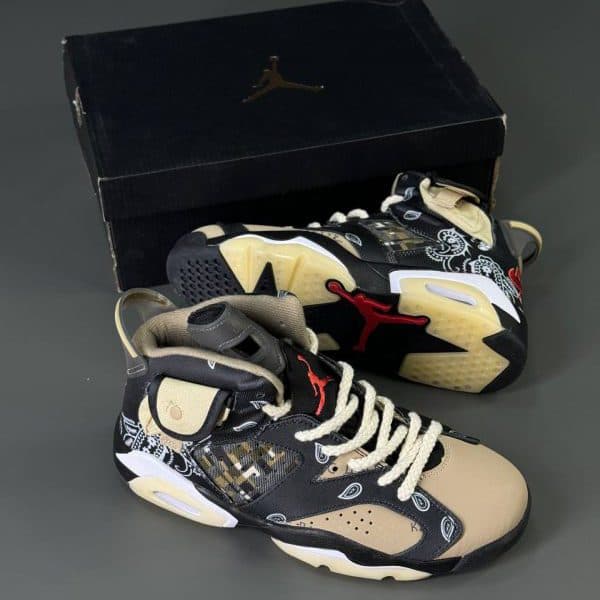 نایک ایرجردن 6 تراویس باندانا Nike air jordan 6 travis bandana Men’s Shoes — تصویر ۲