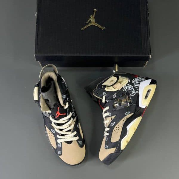 نایک ایرجردن 6 تراویس باندانا Nike air jordan 6 travis bandana Men’s Shoes — تصویر ۵