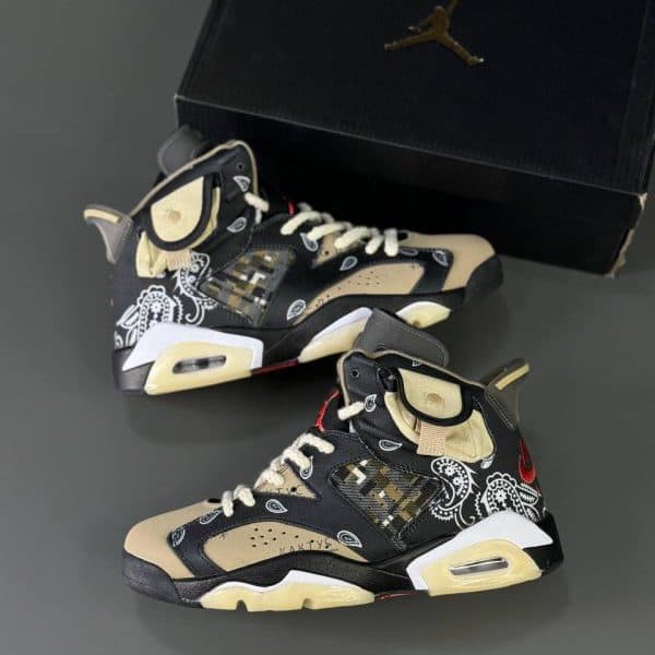 نایک ایرجردن 6 تراویس باندانا Nike air jordan 6 travis bandana Men’s Shoes — تصویر ۴