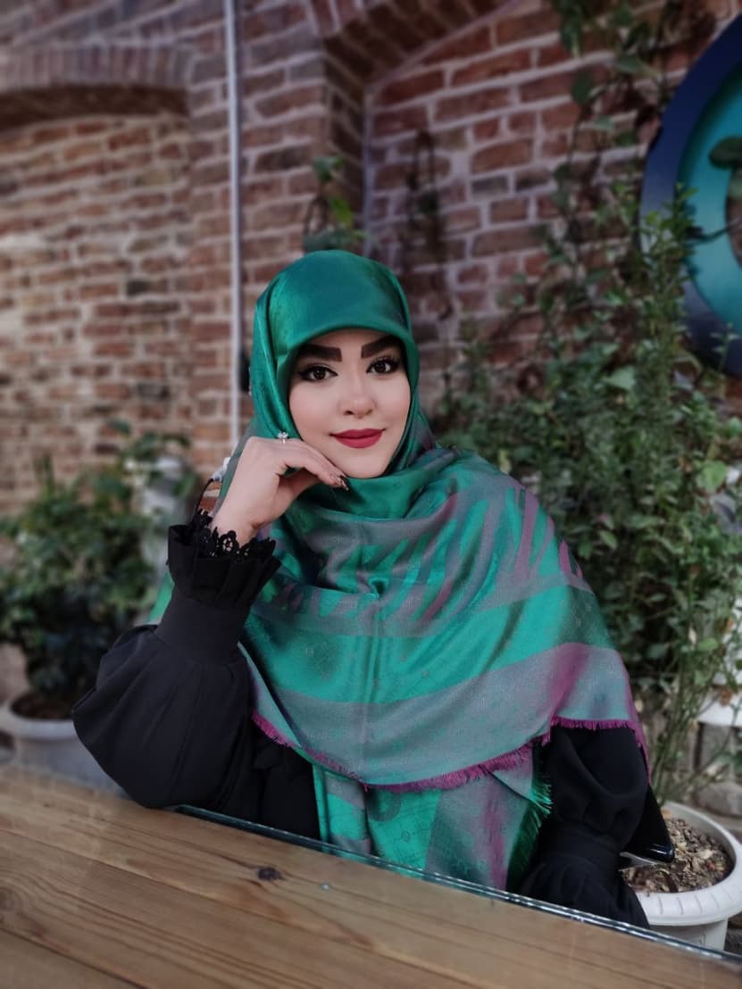 روسری نخ ابریشم ژاکارد دو رو