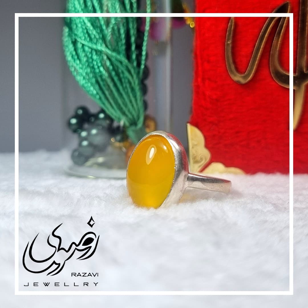 انگشتر نقره شرف الشمس طرح آبتین کد 109