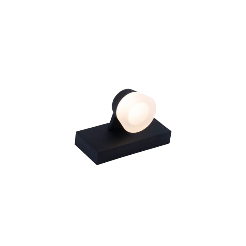 چراغ بالا آینه اسکار مدلA31 تک شعله مشکی سایز 15CM