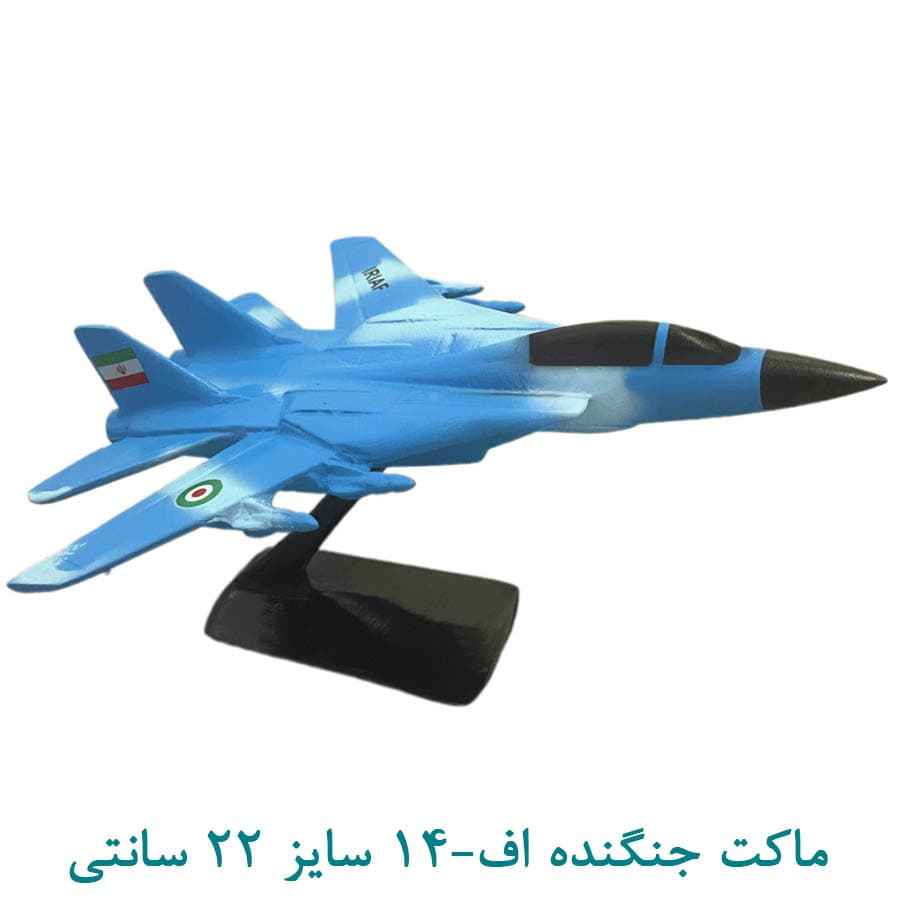 ماکت هواپیمای جنگنده F-14 سایز 22 سانتی آبی
