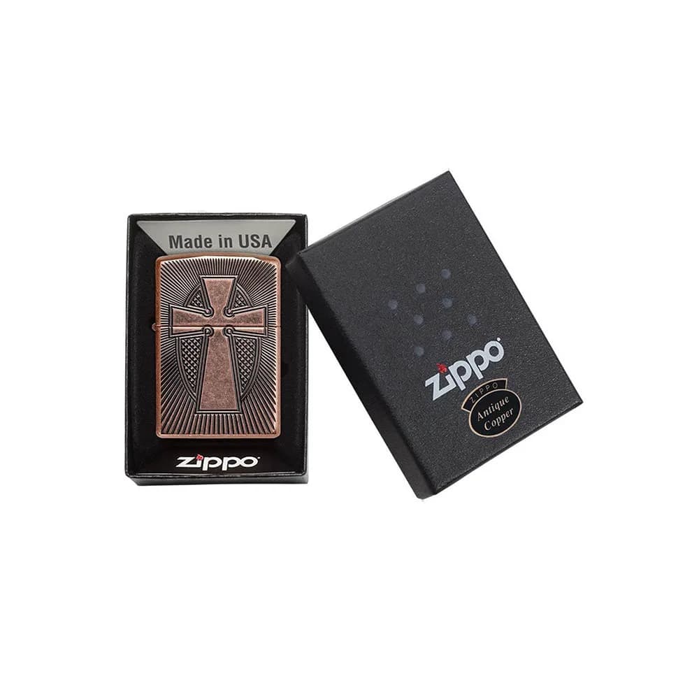 فندک زیپو مدل Deep Carve Cross Design کد 49158 — تصویر ۵
