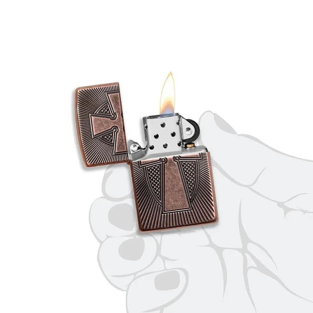 فندک زیپو مدل Deep Carve Cross Design کد 49158 — تصویر ۴