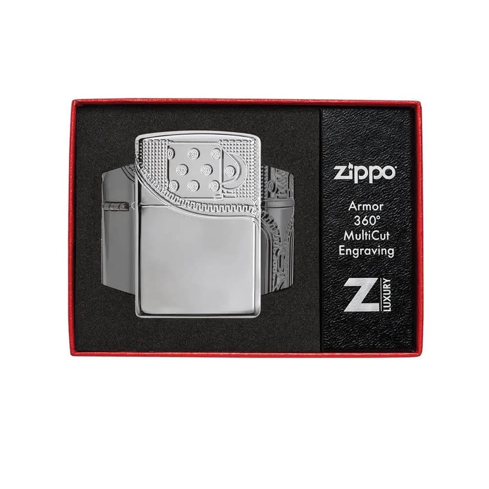 فندک زیپو مدل Zipper Design Armor 360° Multi Cut کد 29674 — تصویر ۸
