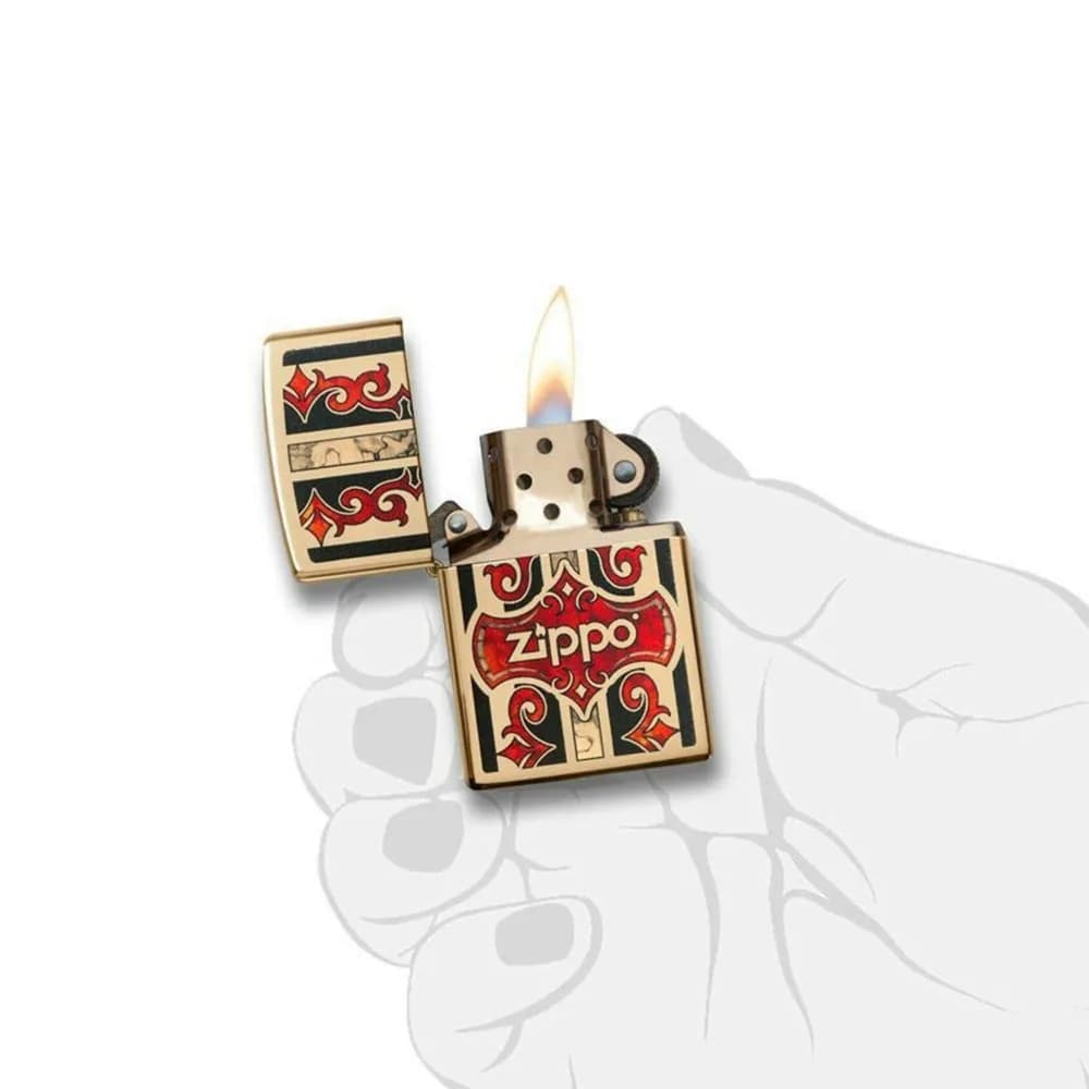 فندک زیپو مدل Polished Brass کد 29510 — تصویر ۴