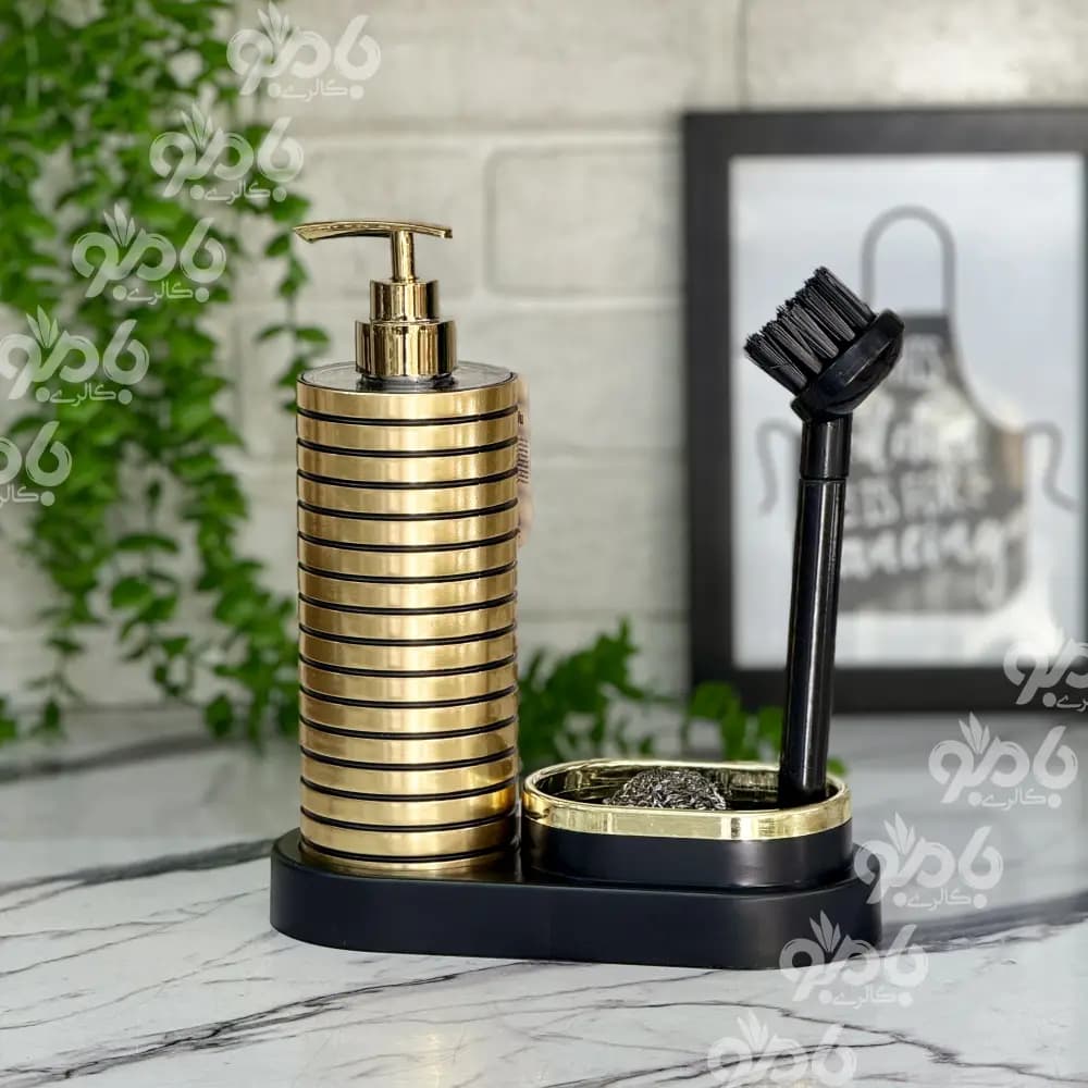 ست سینک جامایع بازن بزرگ طلایی 6066