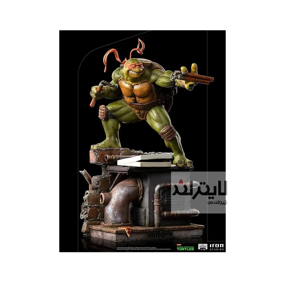 فیگور Michelangelo از سری لاک پشت های نینجای نوجوان ساخت شرکت Iron Studios — تصویر ۲