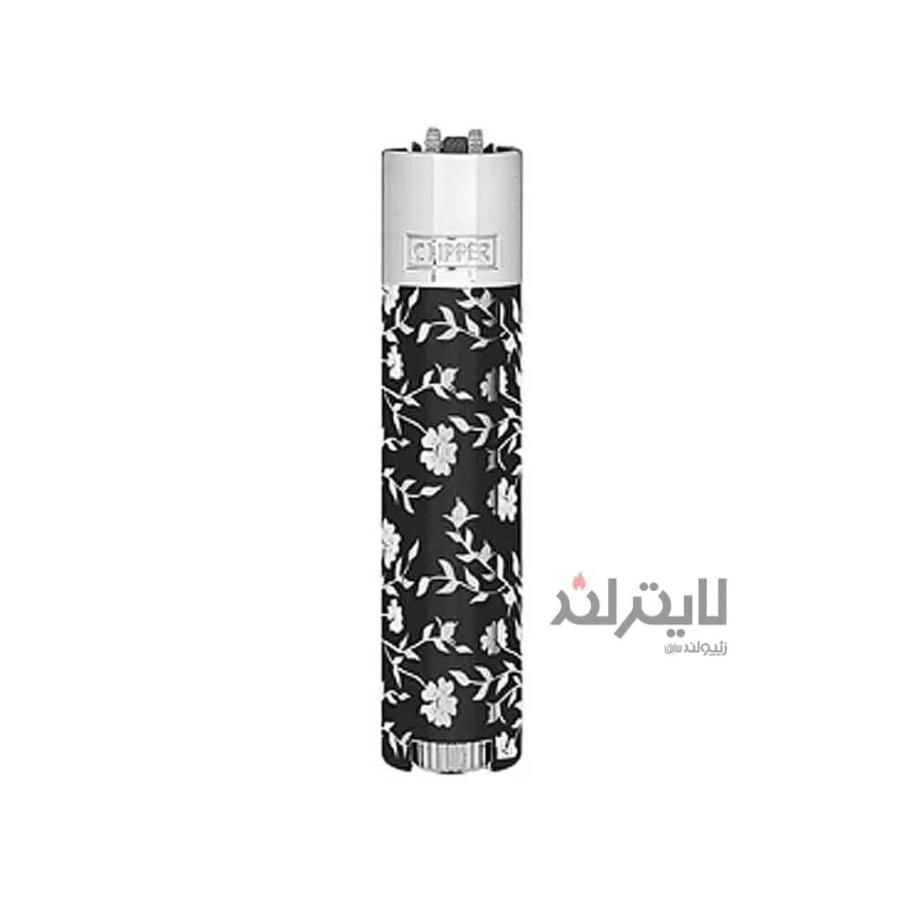 فندک گازی کلیپر مدل Silver Pattern-silver