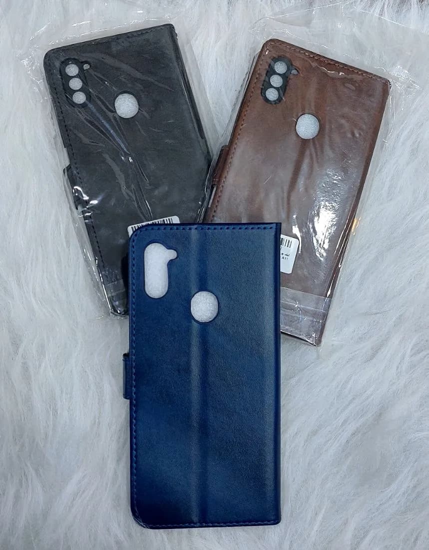 کیف چرمی کلاسوری مناسب برای گوشی موبایل مدل A11 , M11 — تصویر ۲