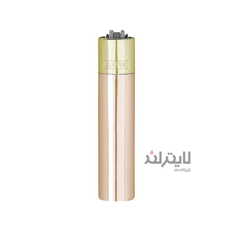 فندک گازی کلیپر مدل Reusable Gold Marble-rosegold gold — تصویر ۲