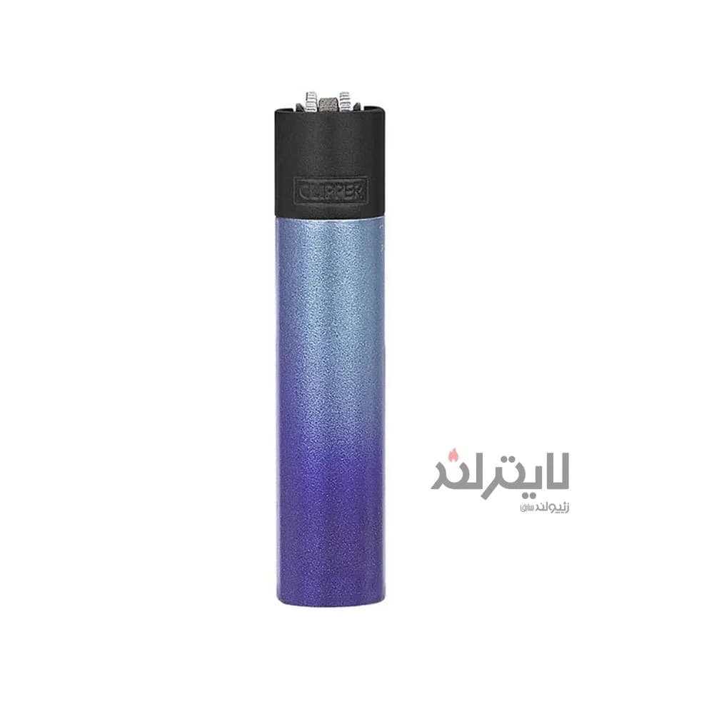 فندک گازی کلیپر مدل Iconic Gradient-black blue