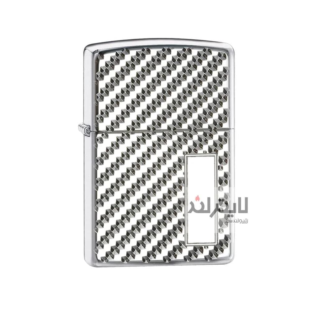 فندک زیپو مدل Engine Turn Pebble High Polish کد 28185 — تصویر ۲