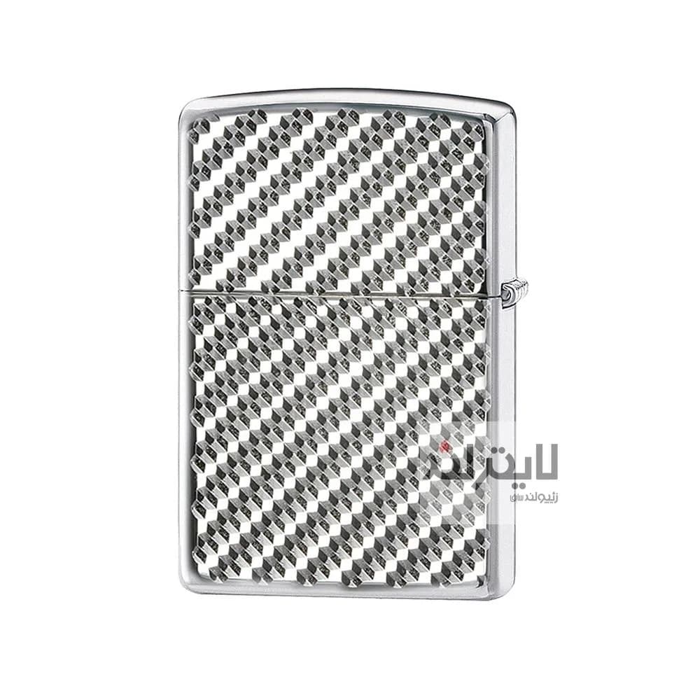 فندک زیپو مدل Engine Turn Pebble High Polish کد 28185 — تصویر ۳