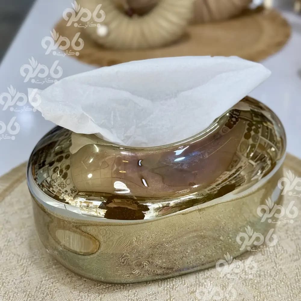جا دستمال تک شیشه ای دفرمه شامپاینی — تصویر ۳