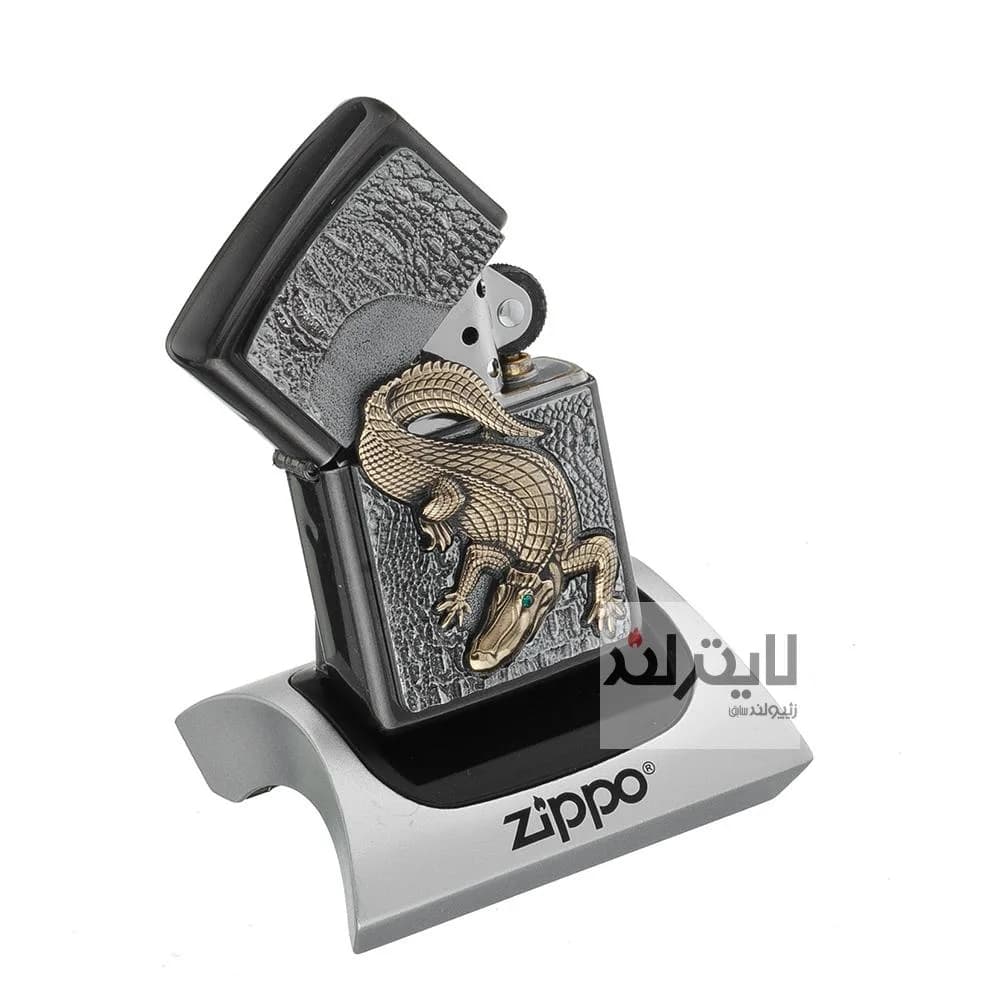 فندک زیپو مدل Crocodile Emblem کد 2006315 — تصویر ۳