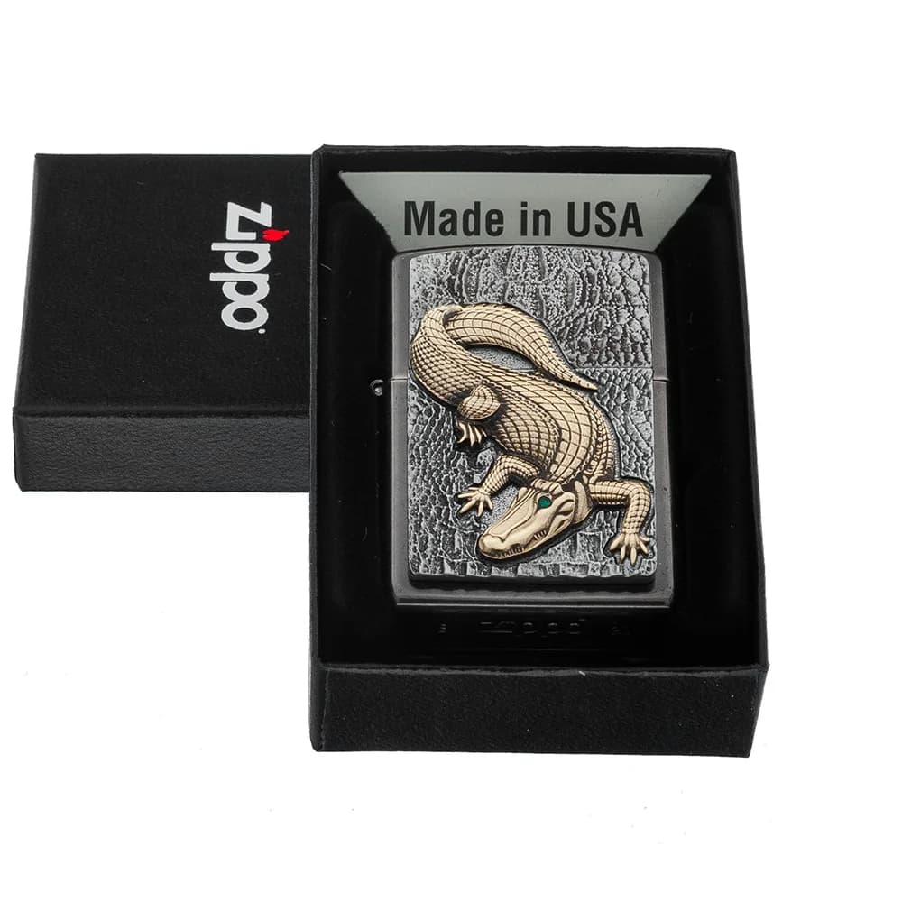 فندک زیپو مدل Crocodile Emblem کد 2006315 — تصویر ۶