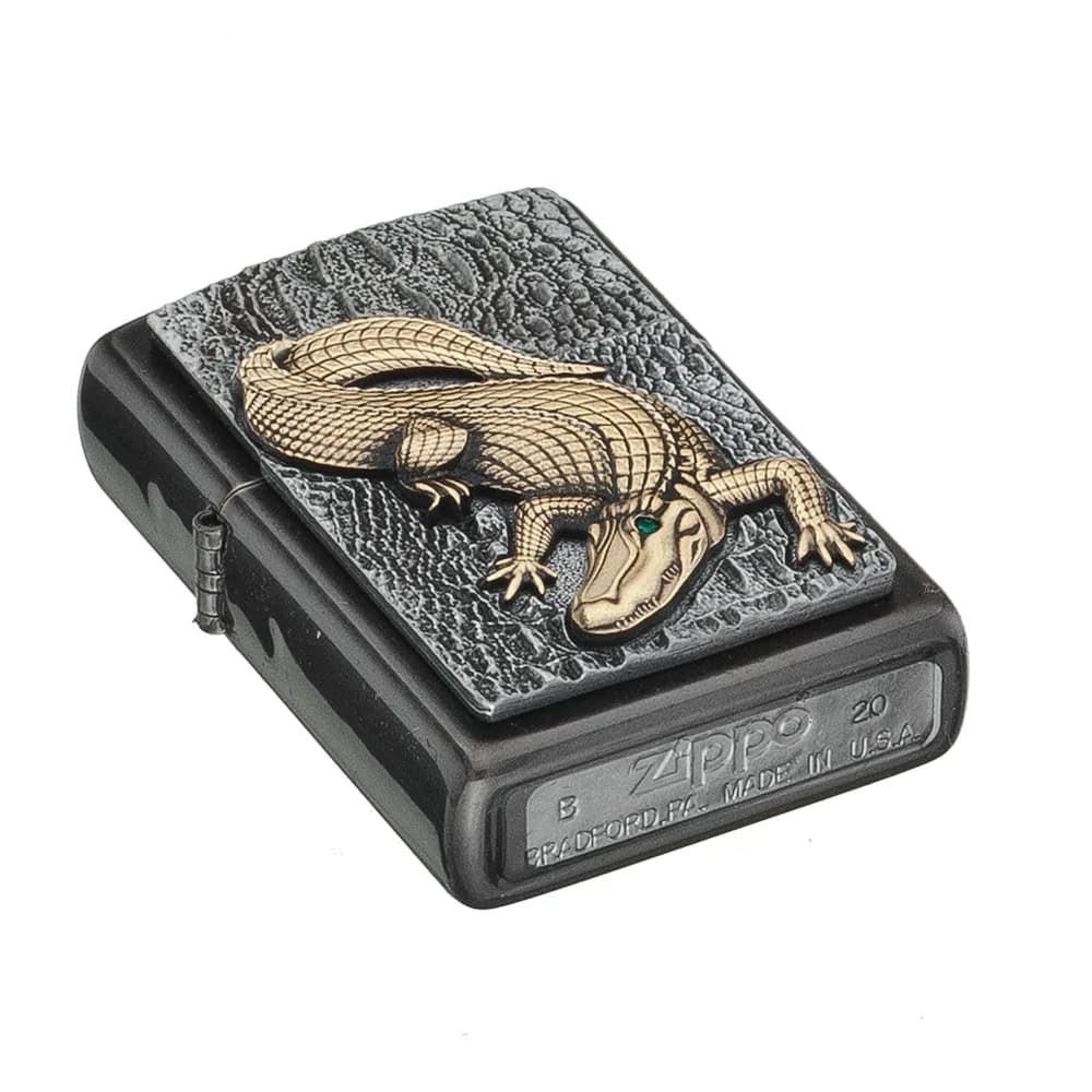 فندک زیپو مدل Crocodile Emblem کد 2006315 — تصویر ۵