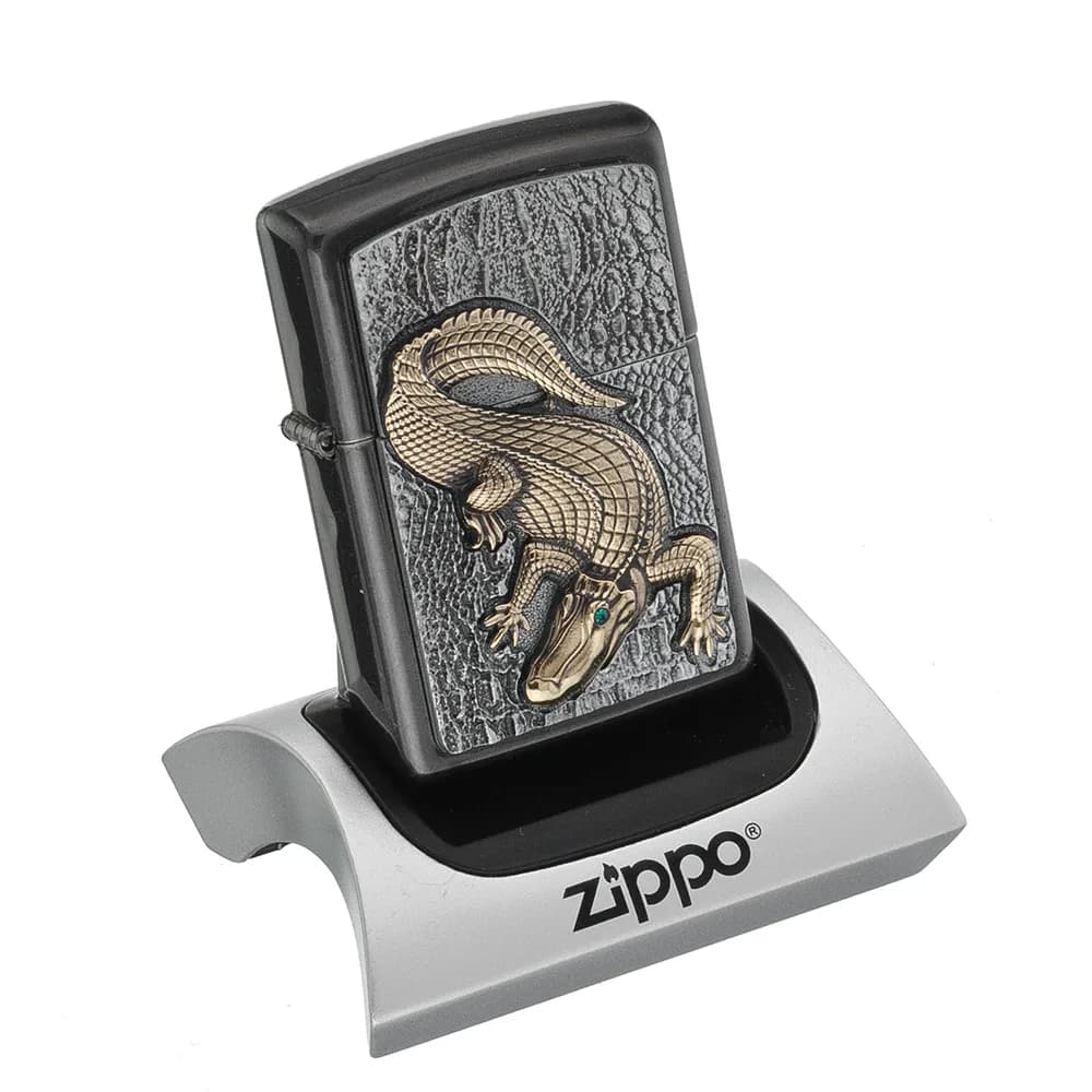 فندک زیپو مدل Crocodile Emblem کد 2006315 — تصویر ۴