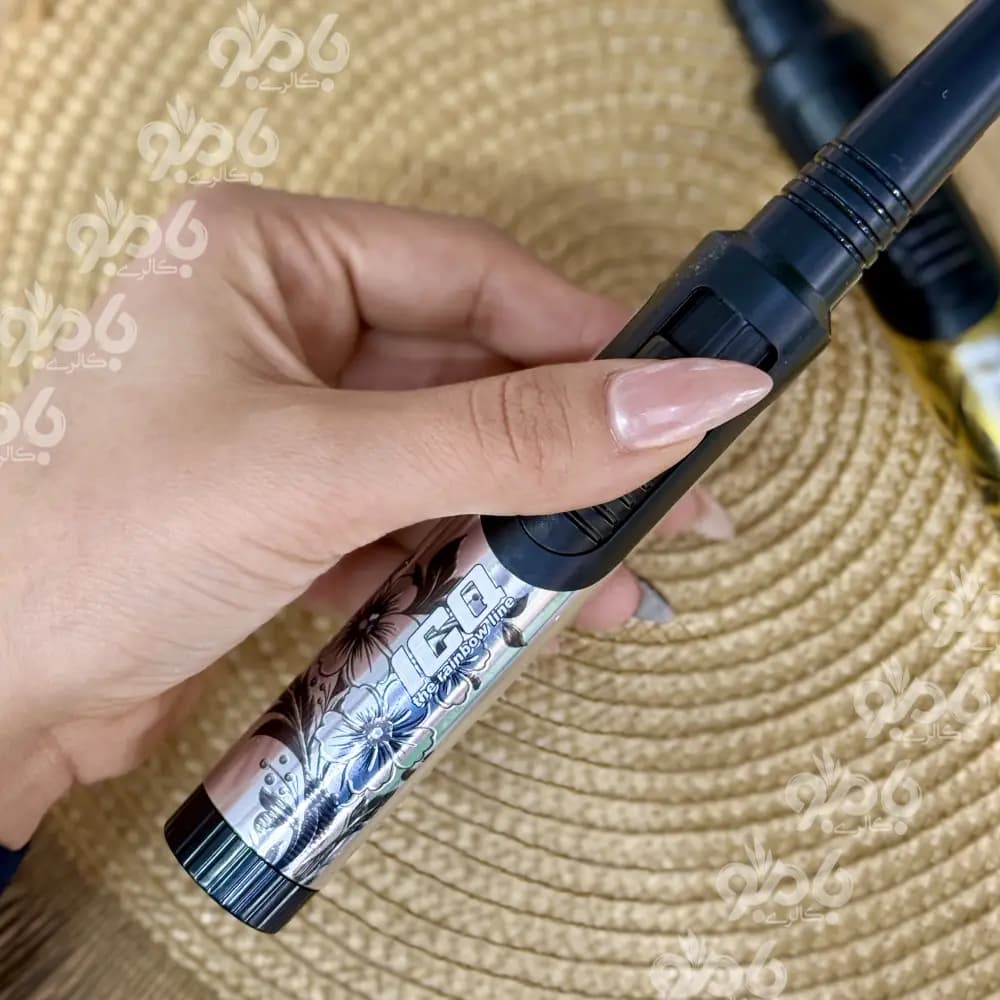 فندک ایستاده ته گرد جورطرح گل — تصویر ۳