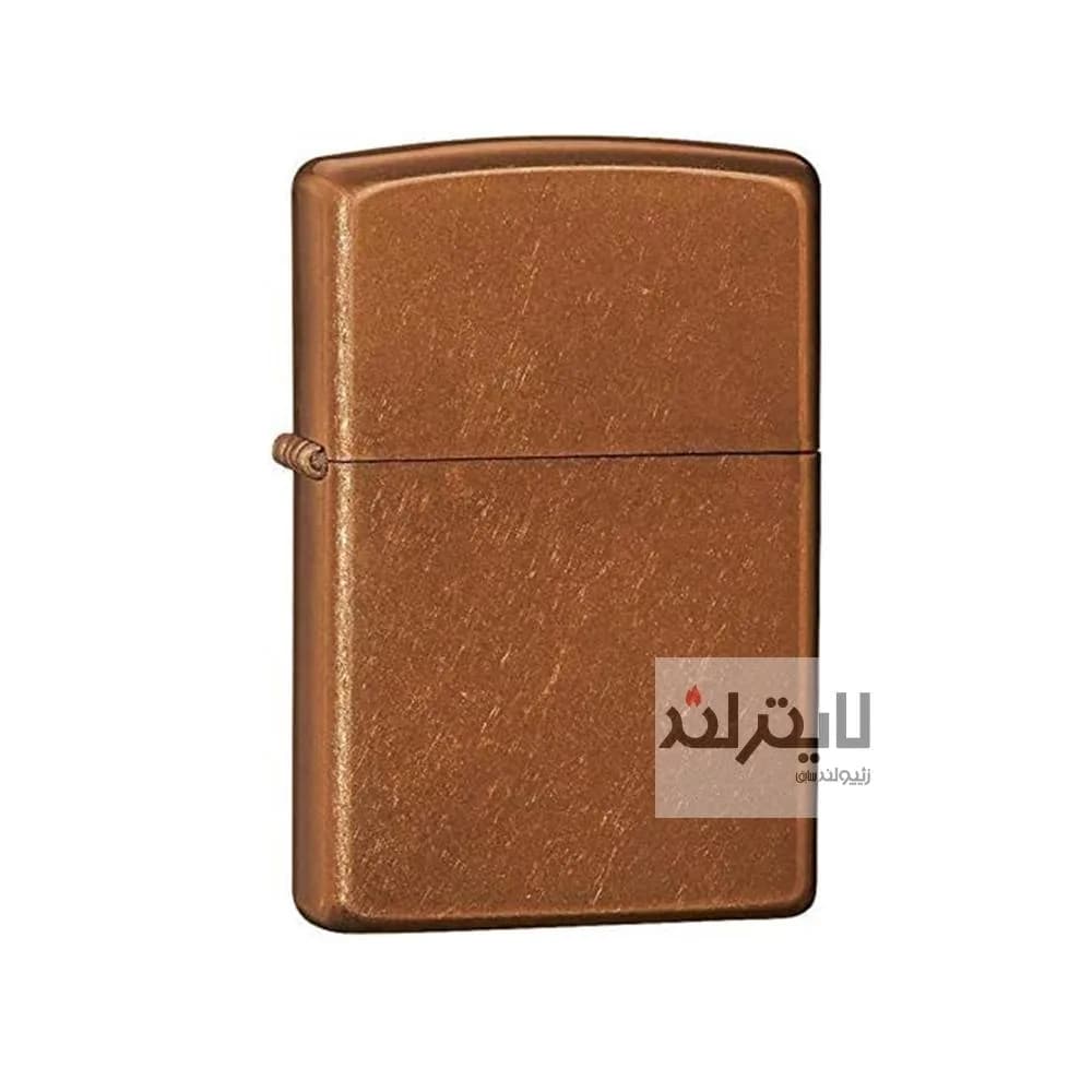 فندک زیپو مدل Classic with Toffee coating, light brown کد 21184 — تصویر ۲