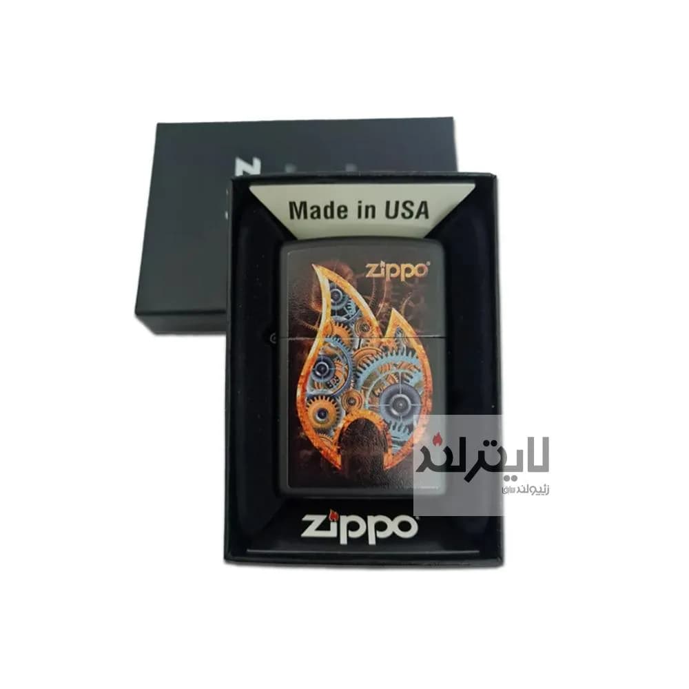 فندک زیپو مدل Steampunk Flame کد 218 — تصویر ۳