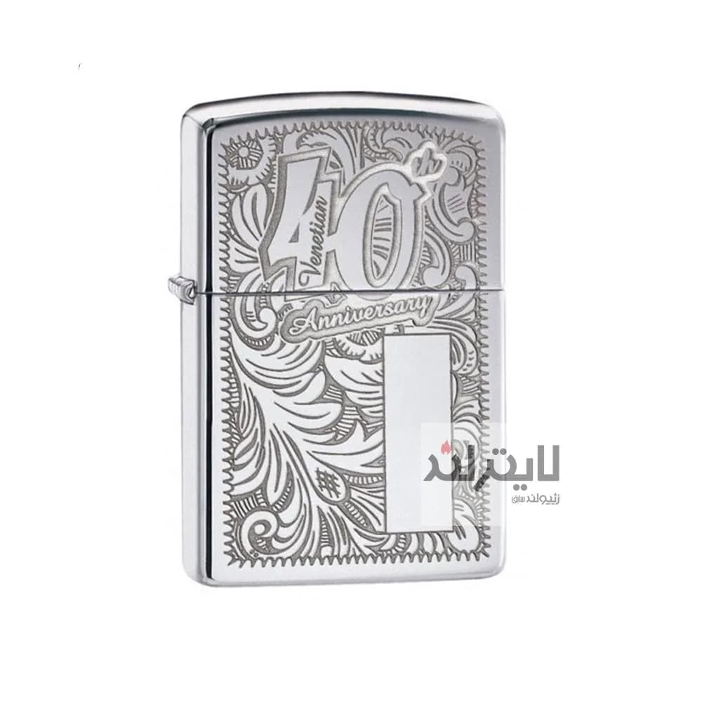 فندک زیپو مدل 40th Anniversary Venetian Floral Design کد 28789