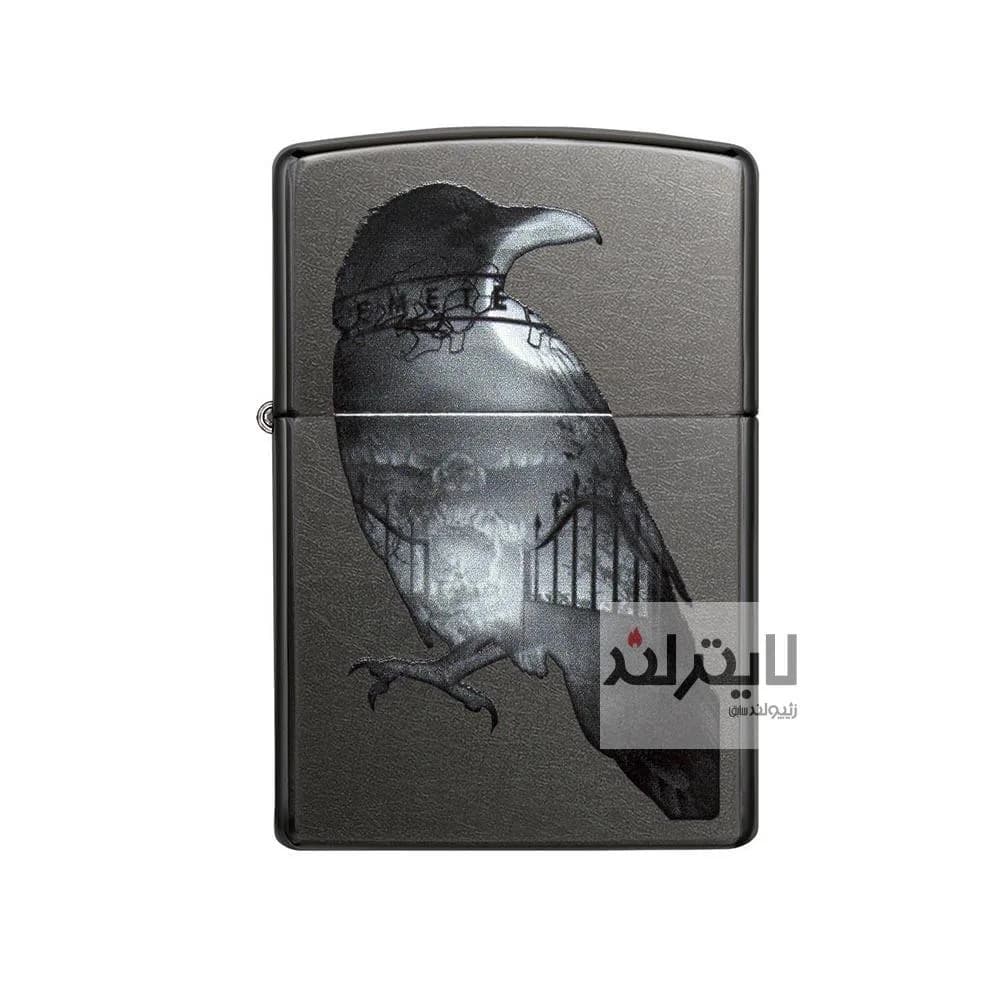 فندک زیپو مدل Double Exposed Raven کد 29407 — تصویر ۲
