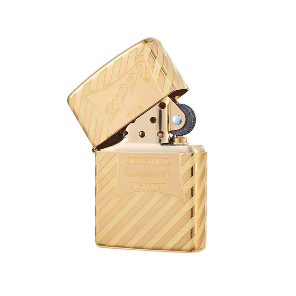 فندک زیپو مدل Vintage Zippo Box Top High Polish Solid Brass کد 49075 — تصویر ۶