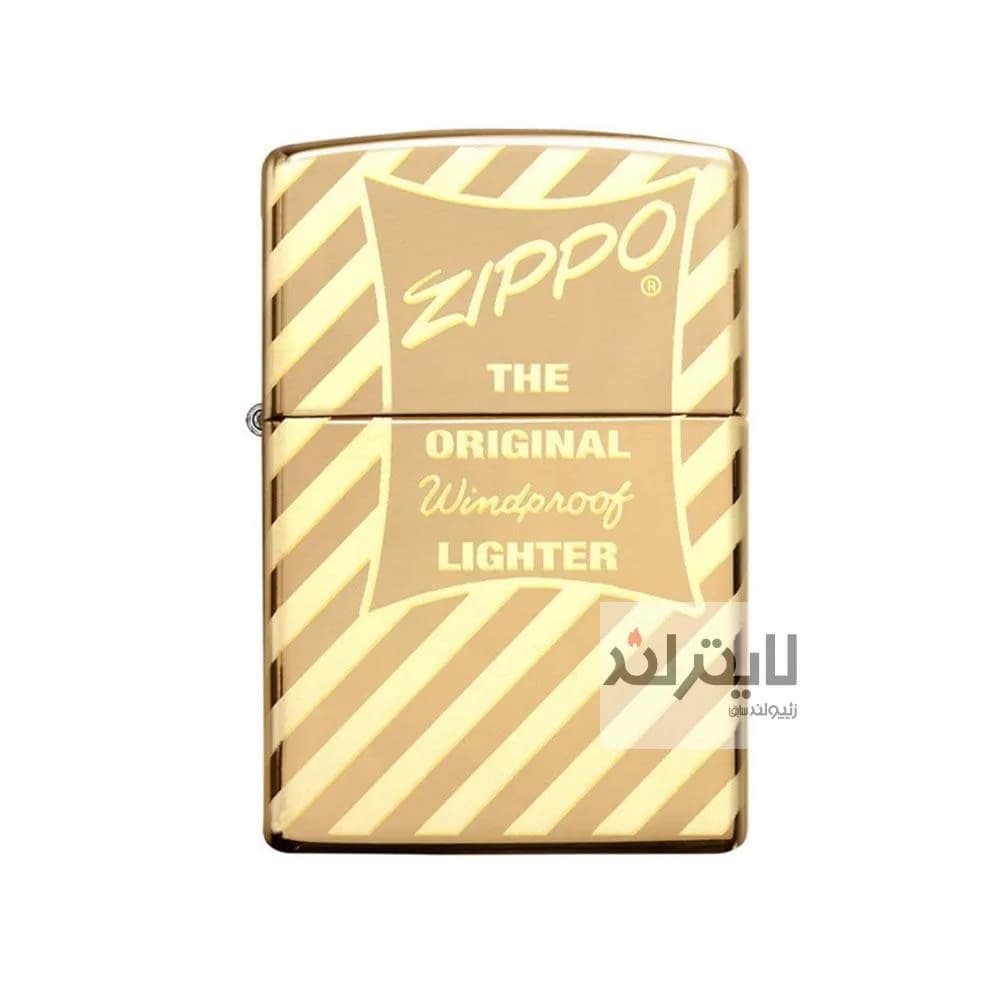 فندک زیپو مدل Vintage Zippo Box Top High Polish Solid Brass کد 49075 — تصویر ۲