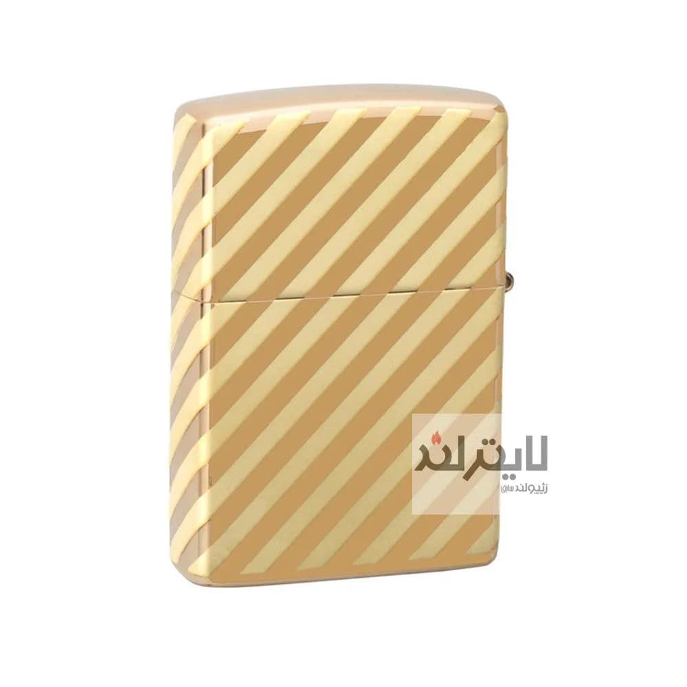 فندک زیپو مدل Vintage Zippo Box Top High Polish Solid Brass کد 49075 — تصویر ۳