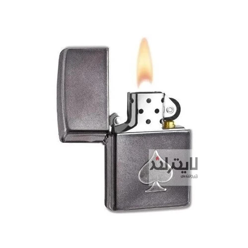 فندک زیپو مدل Ace Gray Dusk کد 28379 — تصویر ۳
