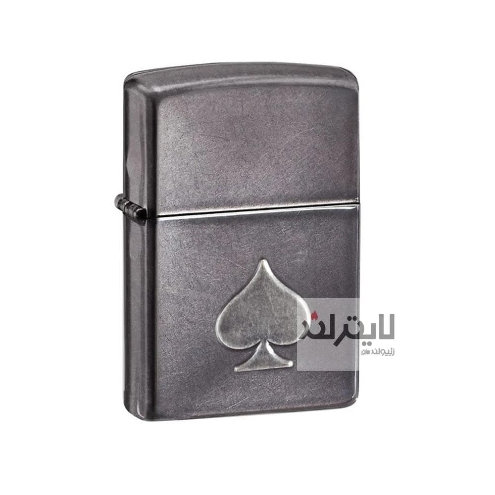 فندک زیپو مدل Ace Gray Dusk کد 28379