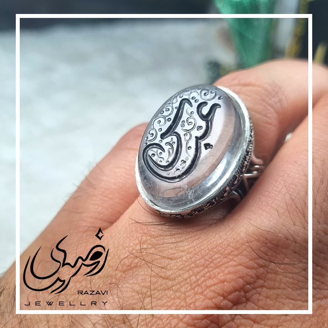 انگشتر نقره مردانه درنجف طرح عباس