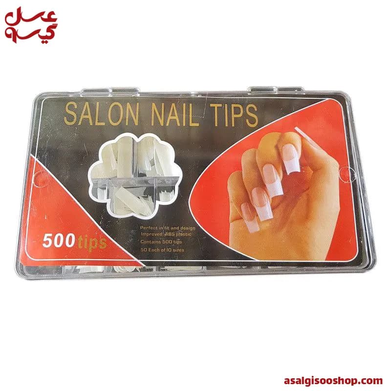 تیپ 500 تایی سالن نیل|Salon Nail ABS Nail Tips – 500pcs| کد 2604