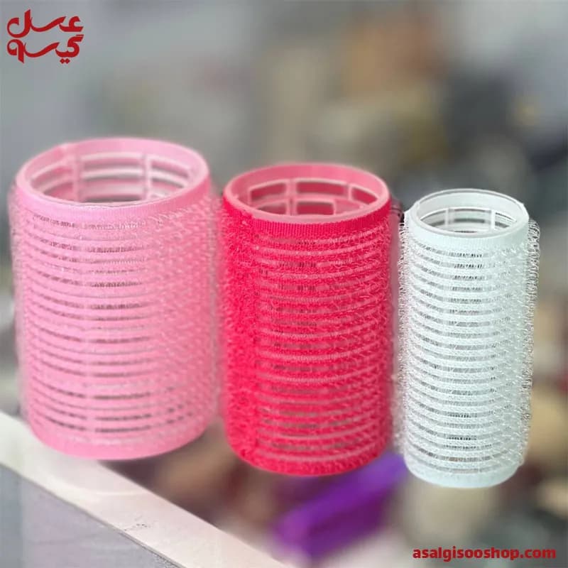 پک ۱۸ عددی بیگودی چسبی|Adhesive Hair Rollers Set – 18pcs| کد 2603
