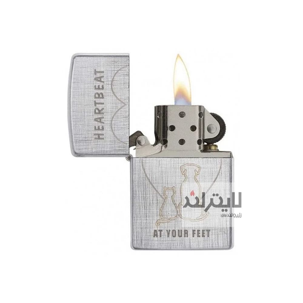 فندک زیپو مدل Cat and Dog کد 29258 — تصویر ۳