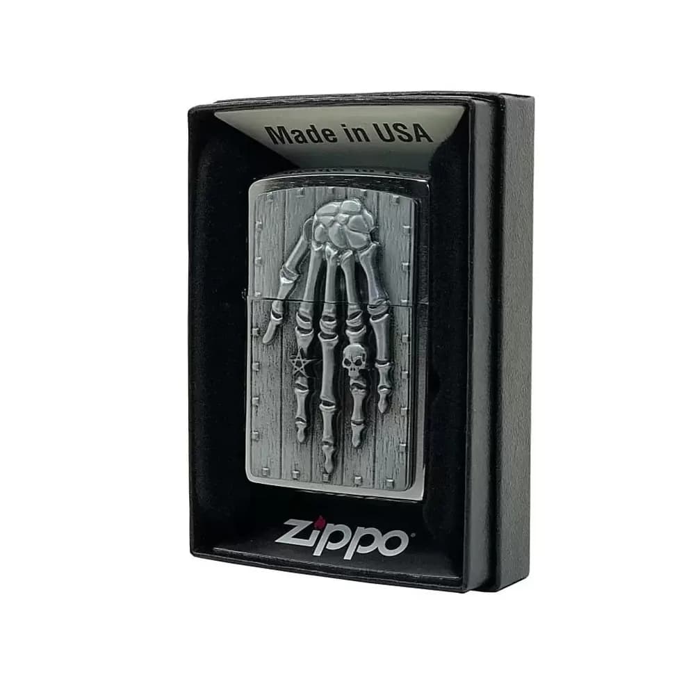 فندک زیپو مدل Skelleton Hand کد 2002720 — تصویر ۵