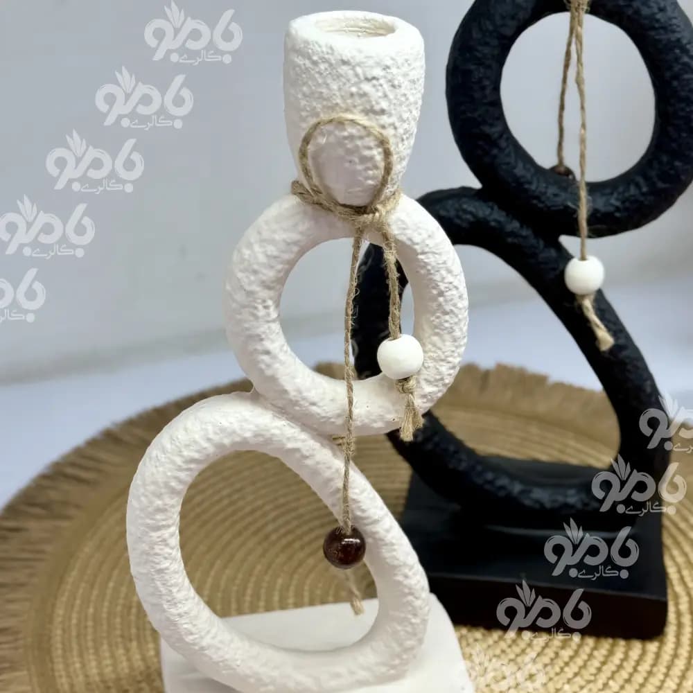 جاشمعی رزین حلقه 2سایز 26و31سانت بزرگ — تصویر ۳